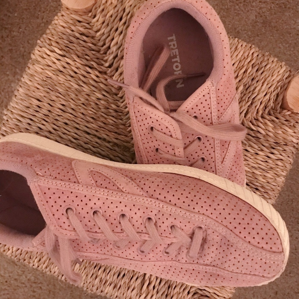 Tretorn light pink/purple sneakers